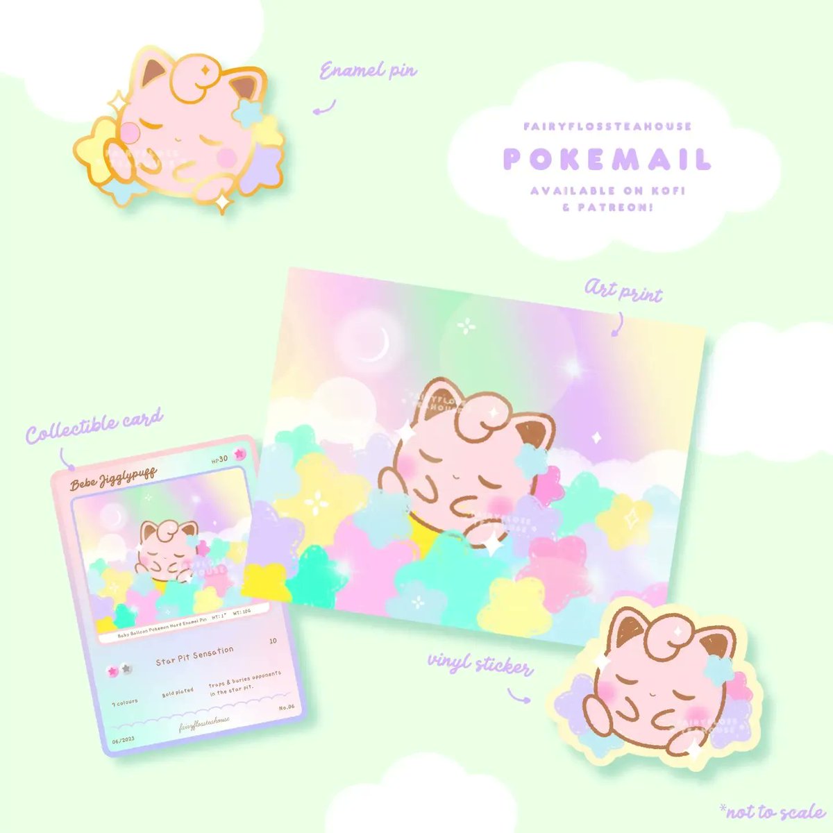 FairyFlossHouse's tweet photo. Jigglypuff in June! 

Sign up before May to adopt a Bebe Jigglypuff 💗 https://t.co/m117uPDmNi