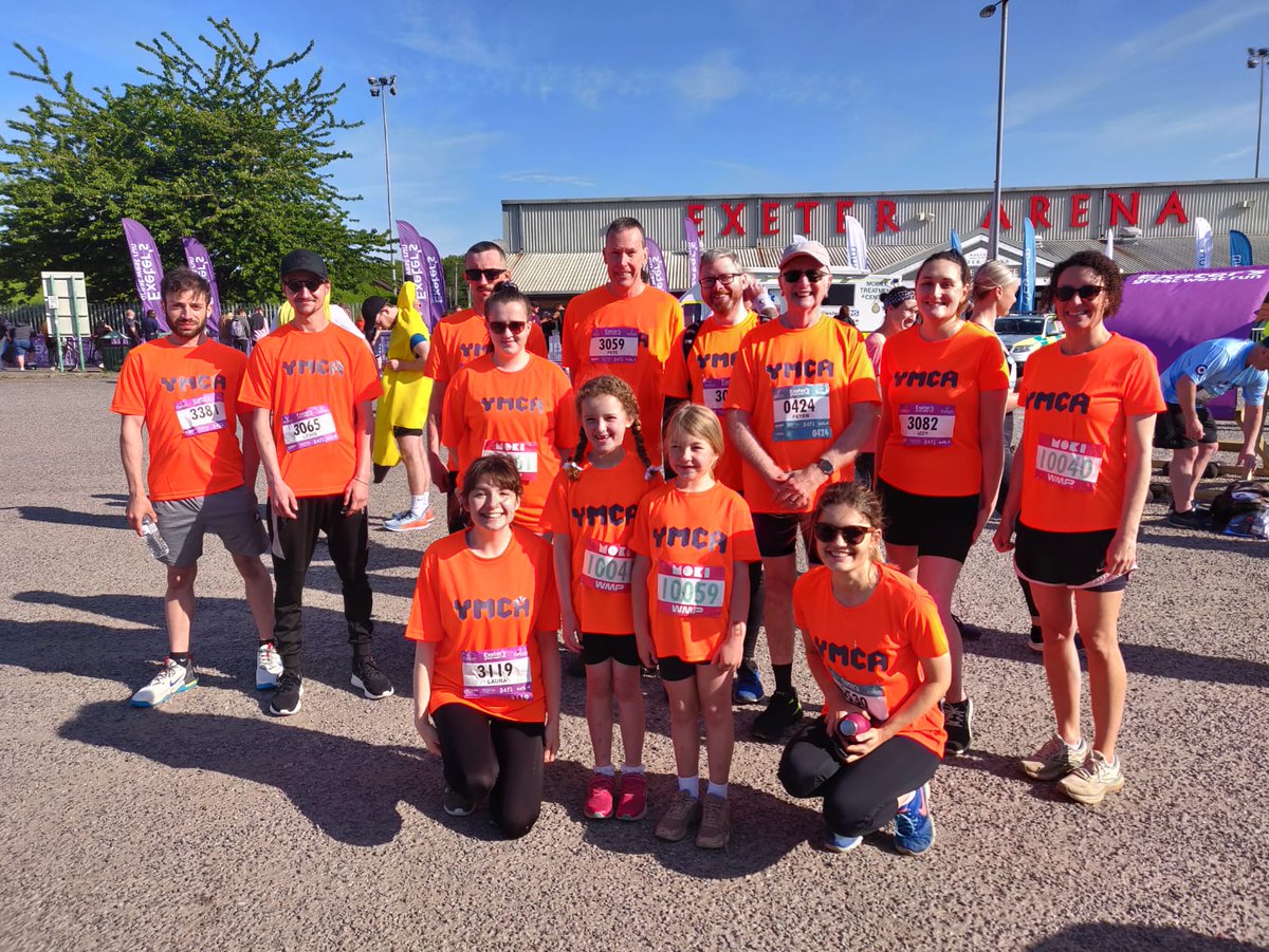 YMCAExeter's tweet photo. We did it!🏅

Yesterday, our incredible team of YMCA residents, supporters &amp; staff ran the @GreatWestRun, raising nearly £𝟔𝟎𝟎𝟎 for our work with vulnerable young people.  

A huge thank you to everyone who ran, donated or cheered us on - we are so grateful for your support! https://t.co/ph31jCDXJi