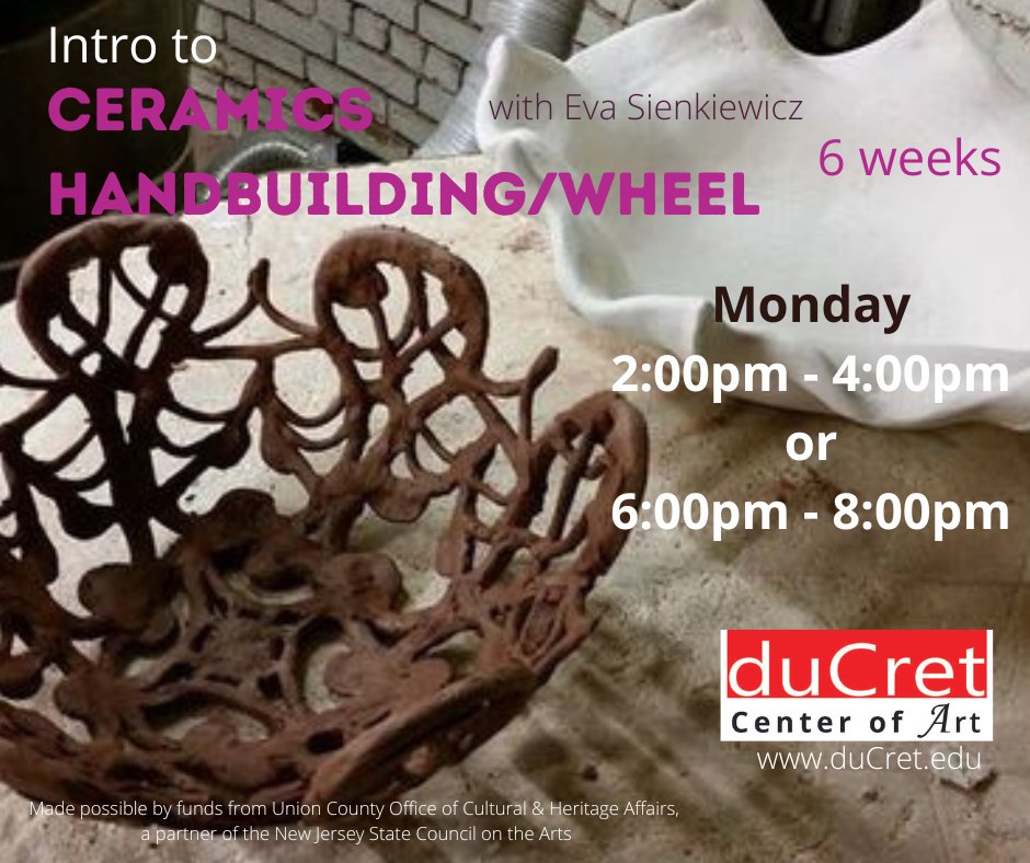 #art #artcenter #ducret #artclasses #arteducation #summerclasses #ceramics #pottery #clay #wheelthrownpottery #hanbuilding #creative #hobby #thingstodo #artscene #plainfieldnj