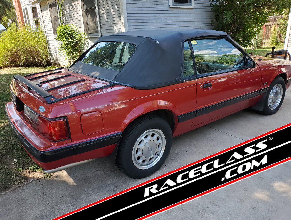 RaceClass's tweet photo. Fantastic Low Miles 39K 
All Original 
#FoxBody 5.0L 
#Convertible 5 Speed Manual Mustang For Sale Now !
https://t.co/EQBM2ev7jX
#FordRacing
#FordMustang
#Ford
#Mustanglife
#Mustangaddicts
#FordPerformance
#Mustangfanclub
#MuscleCar
#Cars
#MustangMonday
#3Pedals
| #RaceClass https://t.co/uyo65D3uSk