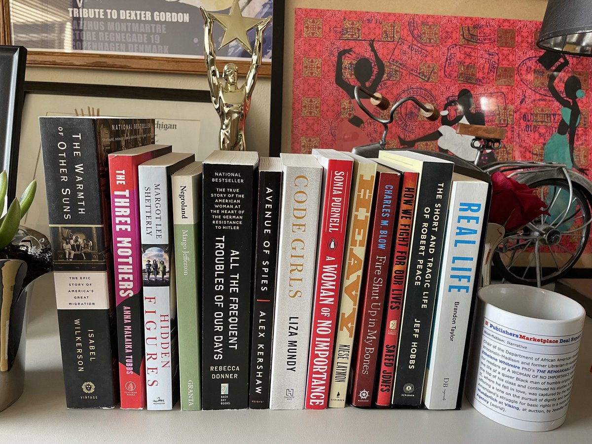 Ethelene Whitmire (@ethelene_whit) on Twitter photo Just some of the books that inspire me while writing The Remarkable Life of Reed Peggram. <a href="/Isabelwilkerson/">Isabel Wilkerson</a> <a href="/annas_tea_/">Anna Malaika Tubbs</a> <a href="/margotshetterly/">Margot Lee Shetterly</a> #margojefferson <a href="/RRRDonner/">Rebecca Donner</a> <a href="/kershaw_alex/">alex kershaw</a> <a href="/lizamundy/">Liza Mundy</a> <a href="/soniapurnell/">Sonia Purnell</a> @KieseLaymon <a href="/CharlesMBlow/">Charles M. Blow</a> <a href="/theferocity/">Saeed Jones</a> @jeffhobbs42 <a href="/blgtylr/">Brandon</a> Idea: <a href="/__eshani/">Eshani Surya</a> Just some of the books that inspire me while writing The Remarkable Life of Reed Peggram. <a href="/Isabelwilkerson/">Isabel Wilkerson</a> <a href="/annas_tea_/">Anna Malaika Tubbs</a> <a href="/margotshetterly/">Margot Lee Shetterly</a> #margojefferson <a href="/RRRDonner/">Rebecca Donner</a> <a href="/kershaw_alex/">alex kershaw</a> <a href="/lizamundy/">Liza Mundy</a> <a href="/soniapurnell/">Sonia Purnell</a> @KieseLaymon <a href="/CharlesMBlow/">Charles M. Blow</a> <a href="/theferocity/">Saeed Jones</a> @jeffhobbs42 <a href="/blgtylr/">Brandon</a> Idea: <a href="/__eshani/">Eshani Surya</a>