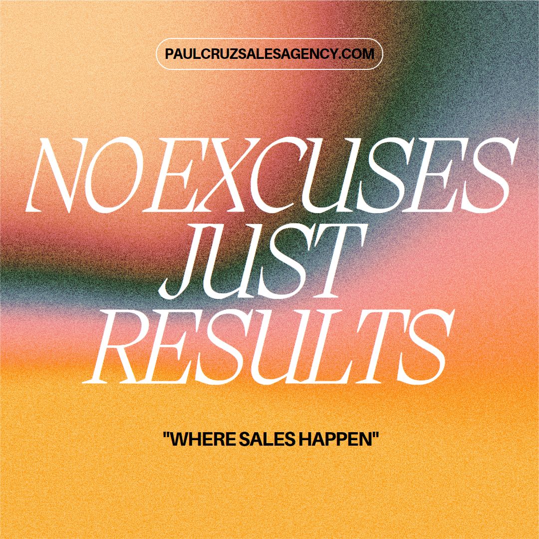 Stop justifying your EXCUSES, take RESPONSIBLITY and produces RESULTS!

#noexcuses #justresults #produce #production #sales #selling #close #closing #closer