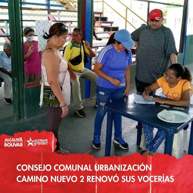 EnComunaSi's tweet photo. El #consejocomunal Urbanización Camino Nuevo 2, de la comuna 4F 92, realizó la #renovación de liderazgos comunales, con una participación masiva del #poderpopularorganizado, ejerciendo su #derecho al voto.

#encomunasipodemos #MaduroMásPueblo  #Barcelona #Anzoátegui #Venezuela https://t.co/MxqbQwtOTc