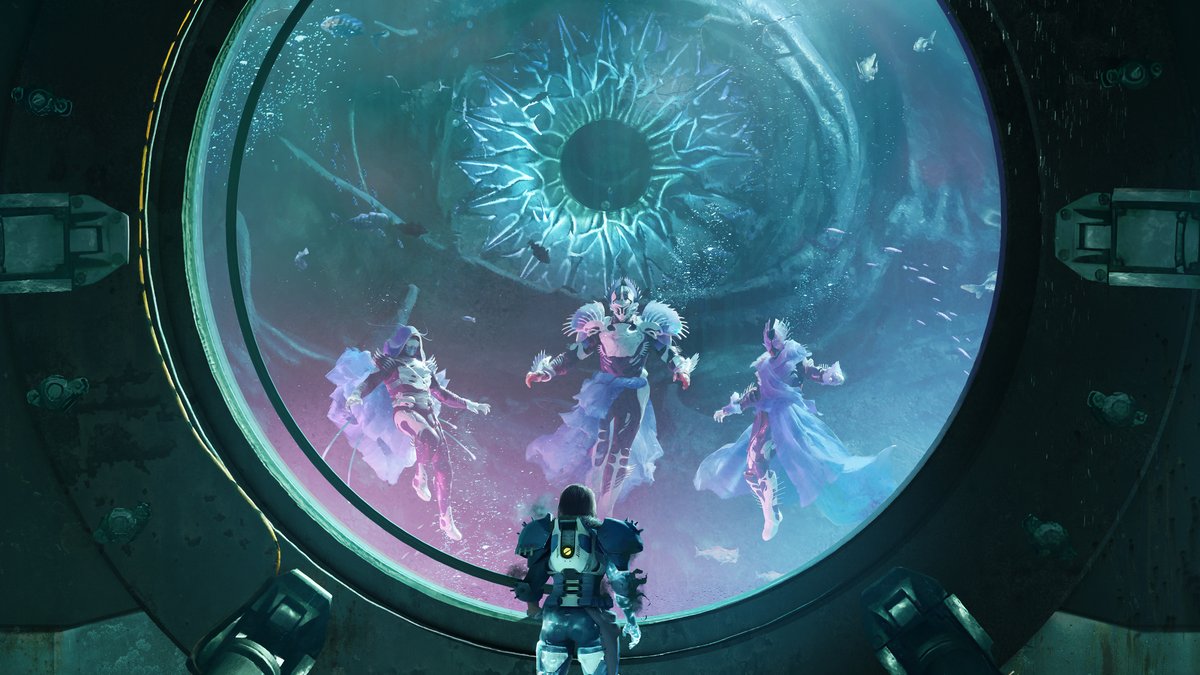 DestinyTheGame's tweet photo. Tomorrow, Season of the Deep arrives.

Clear out your engrams, line up your loadouts, and prepare for the next Season of Destiny 2. 👁

🎥 https://t.co/b9dRWri9Kv https://t.co/5t3Na0cH2c