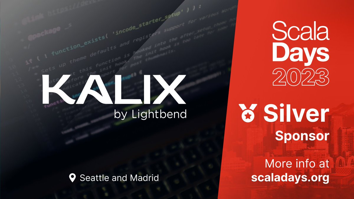 akka_io_'s tweet photo. Lightbend is excited to be a sponsor for @scaladays Seattle on June 4th-7th. Will you be attending the event?

#Lightbend #SalaDays #Kalix #Developer #DeveloperEvent #Scala https://t.co/c1XppRSg4A
