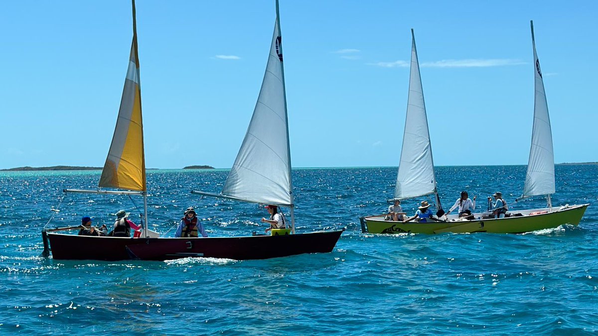 LyfordSchool's tweet photo. Seventeen Grade 11 students successfully completed the GGYA Gold expedition from Barratterre, Exuma to Little Farmer’s. They completed over 80 kilometres of sailing while camping for three nights on Lignum Vitae Cay, Big Farmer’s Cay, and Williams Cay. #transformativeexperiences https://t.co/4m3kmIhYNI