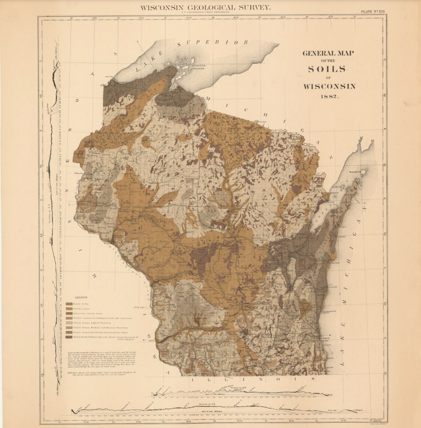 Today’s #MapMonday isn’t just one map — it's selections from a collection of map plates that were part of T. C. Chamberlin’s  four-volume “Geology of Wisconsin: Survey of 1873-1879”!

You can check out the entire collection on the #WGNHS website here! ⤵️
wgnhs.wisc.edu/catalog/public…