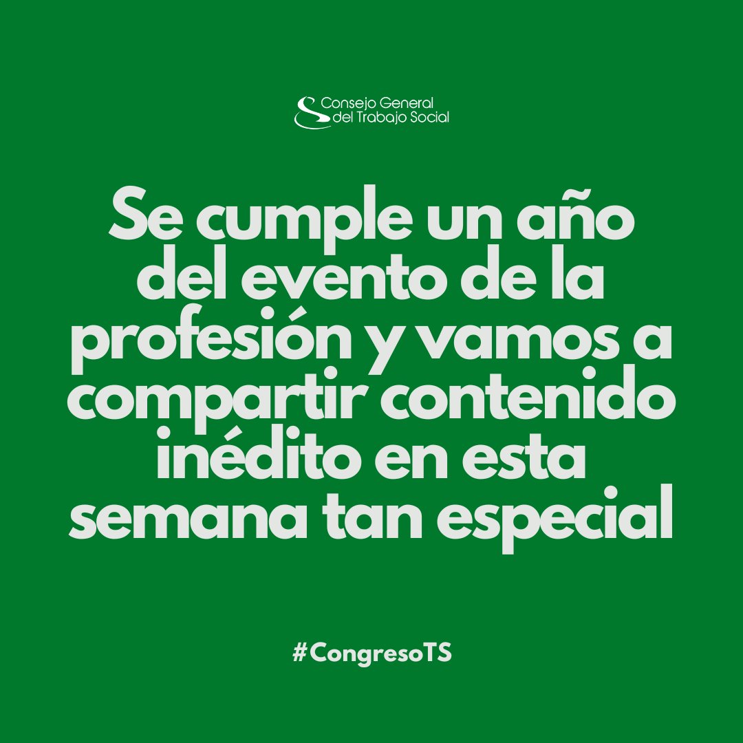 cgtrabajosocial's tweet photo. Se cumple un año del #CongresoTS vamos a compartir contenido inédito del evento de la profesión "XIV Congreso Estatal y II Iberoamericano de Trabajo Social 2022"▶️En primer lugar el video de apertura al que daba voz @ClaraLago1.
https://t.co/ajL7aViKfx https://t.co/bh1d8PueAO