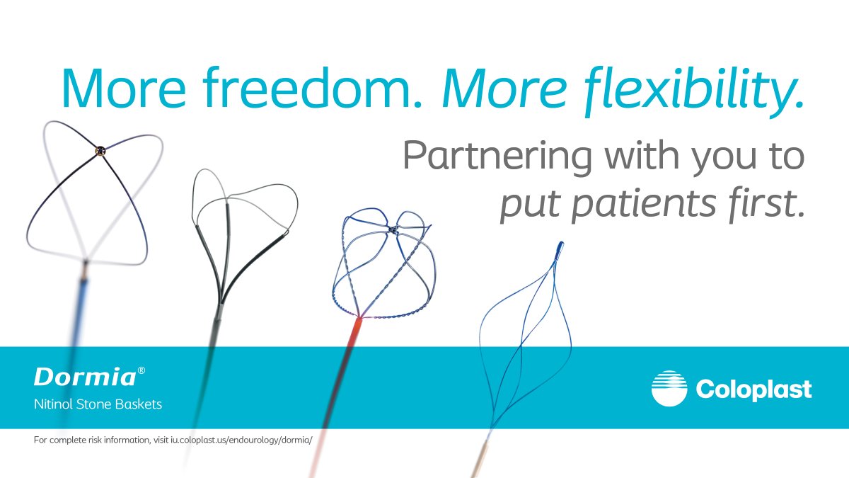 #Dormia® stone baskets can help make it easier to treat patients with optimal care and allow you practice #endourology, your way.  To learn more and view important safety information please visit: coloplast.to/dorm22

#Coloplast #UroSoMe #kidneystones