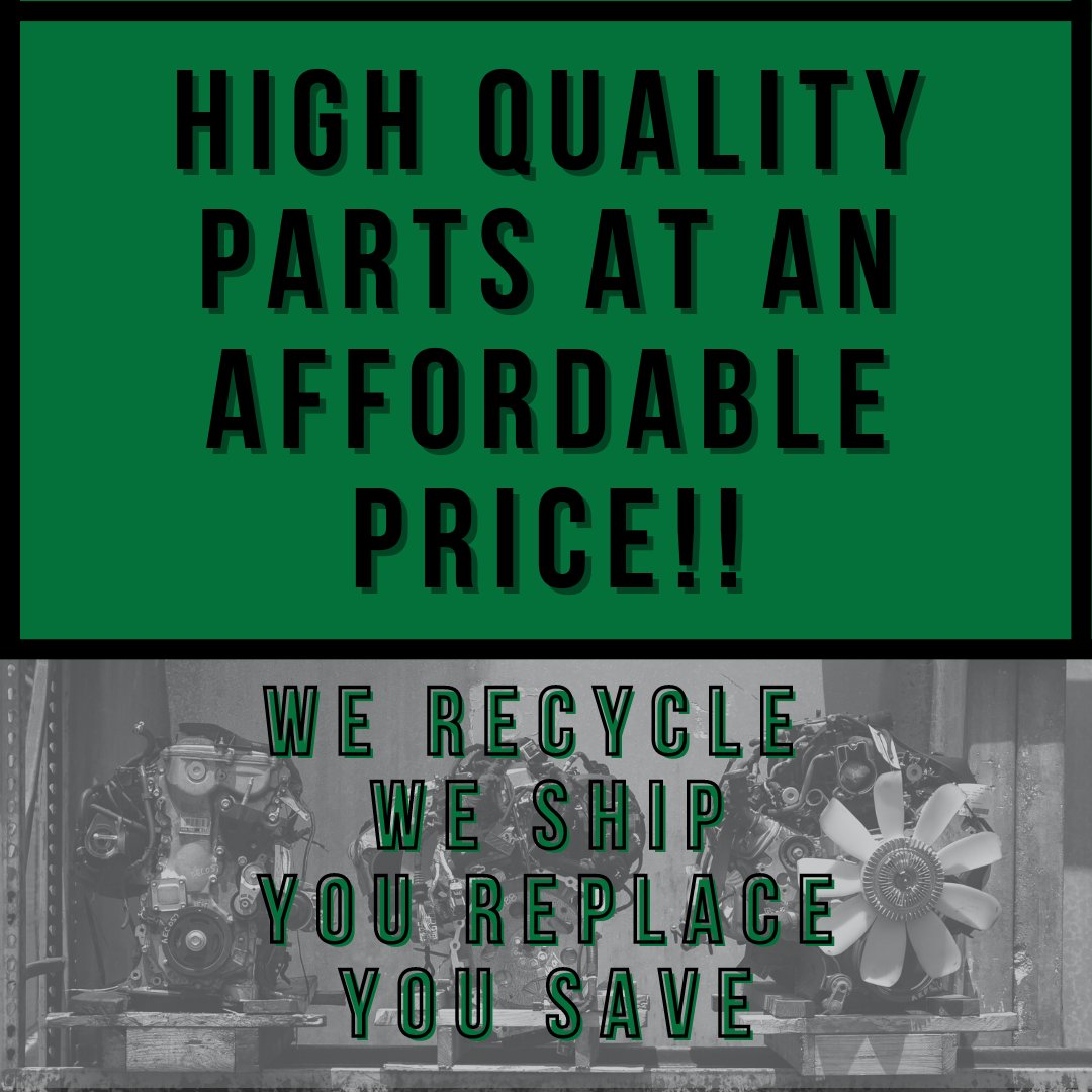 Fenix_Parts's tweet image. You&apos;ve heard it before but we&apos;ll say it again! We Recycle ♻️ We Ship 📦 You Replace ⚙️ You Save 💰 

#partsformycar #oemparts #recycledautoparts #recycledoem #autorecyclers #autoparts
