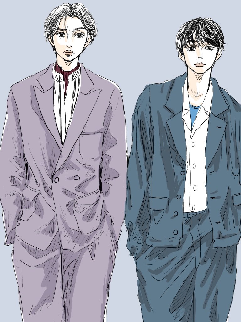 #山崎賢人 さん&amp; #吉沢亮 さん
#pinterestクロッキー
イケメンを描けるようになる旅中… https://t.co/03bU2cgKcx