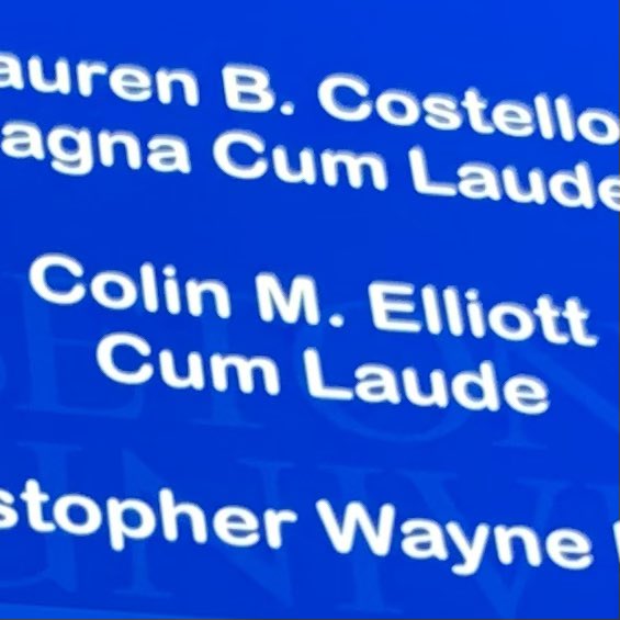 telliottand's tweet photo. Congratulations Colin!!!!  We all love you!!! https://t.co/SeaCuabPnX