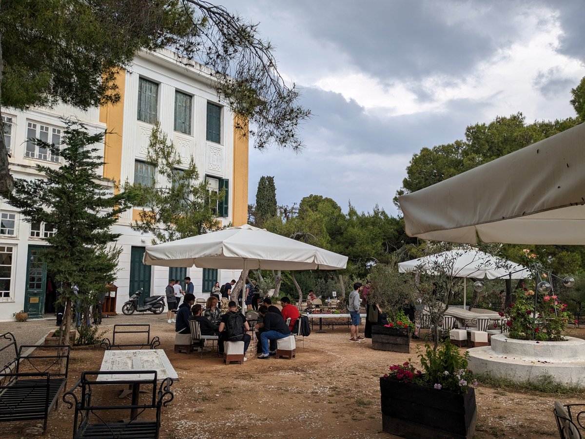 pbehrouz's tweet photo. First day of our summer school unveils! happy and excited! @doroungerlee @ArisPag 
🌈🌨️⛅️🇬🇷 https://t.co/6glHfghOSg