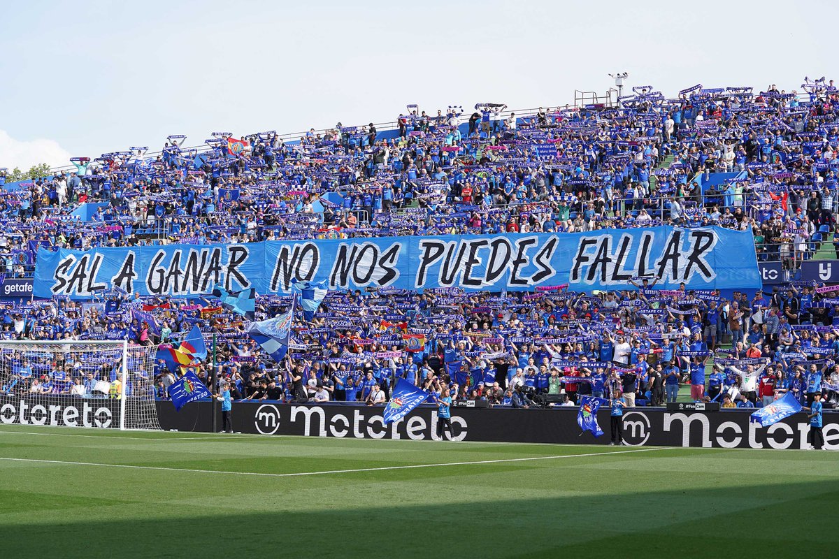 GetafeCF's tweet photo. ¡Nos sobran motivos para creer! 💙🙌

#RealBetisGetafe | #TodosABordo https://t.co/NzJM24EfmJ