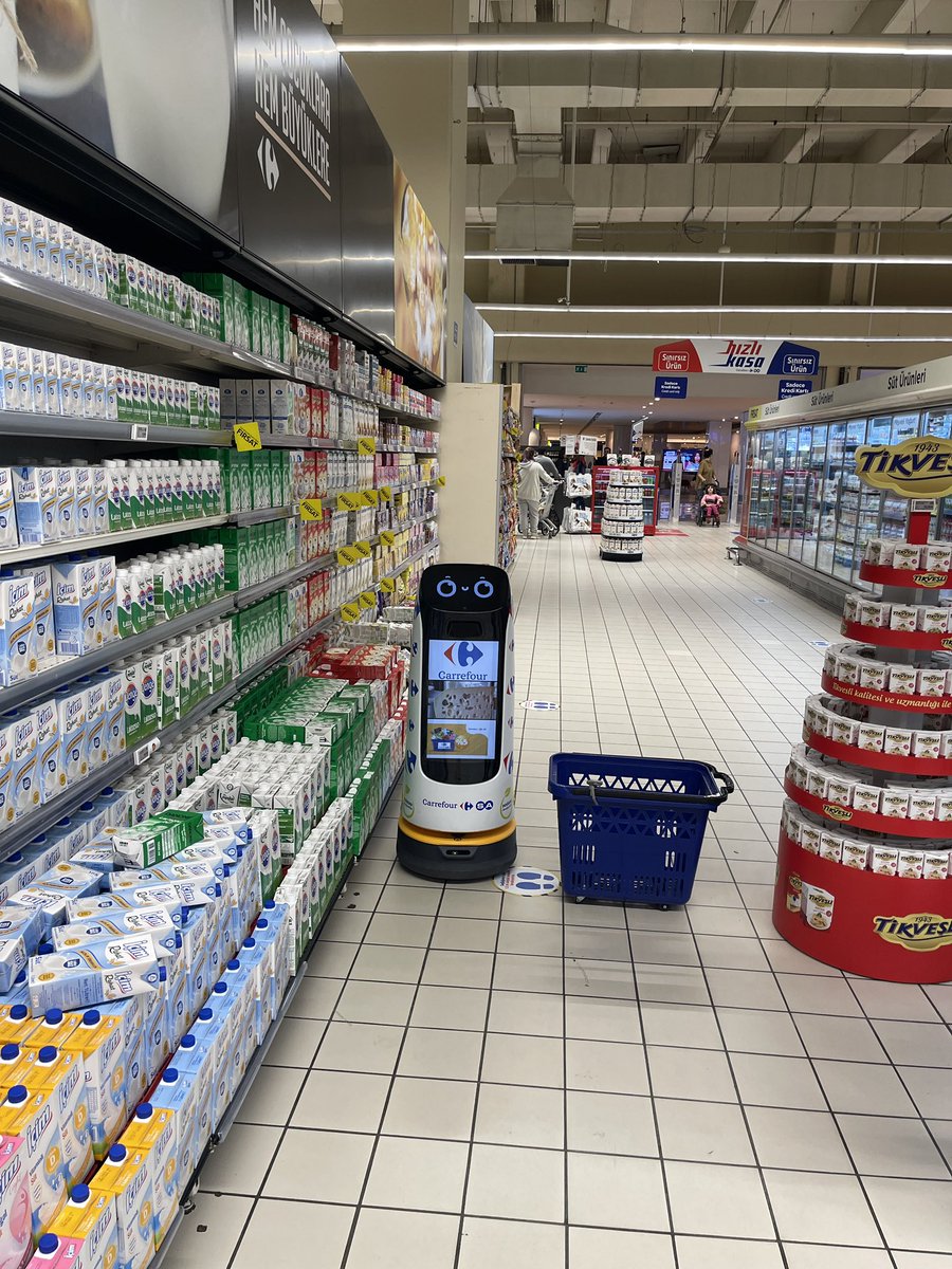 İlk büyük ve heyecan verici #CarrefourSA robot asistan projemizi hayata geçiriyoruz. 
Çok heyecanlıyız ;)

We are implementing our first big and exciting #CarrefourSA robot assistant project.
We are so excited ;)

#robotics #yazilim #ai #iot #robot #technology #Teknoloji