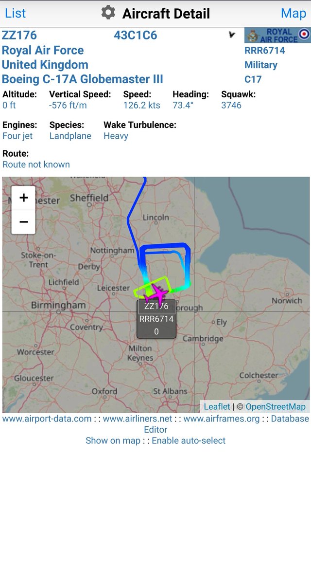 RAF C-17 ASCOT6714 [43c1c6] bashing the circuit at RAF Wittering.

Snapshot as they cruised ott work as I was getting a coffee.

#avgeek