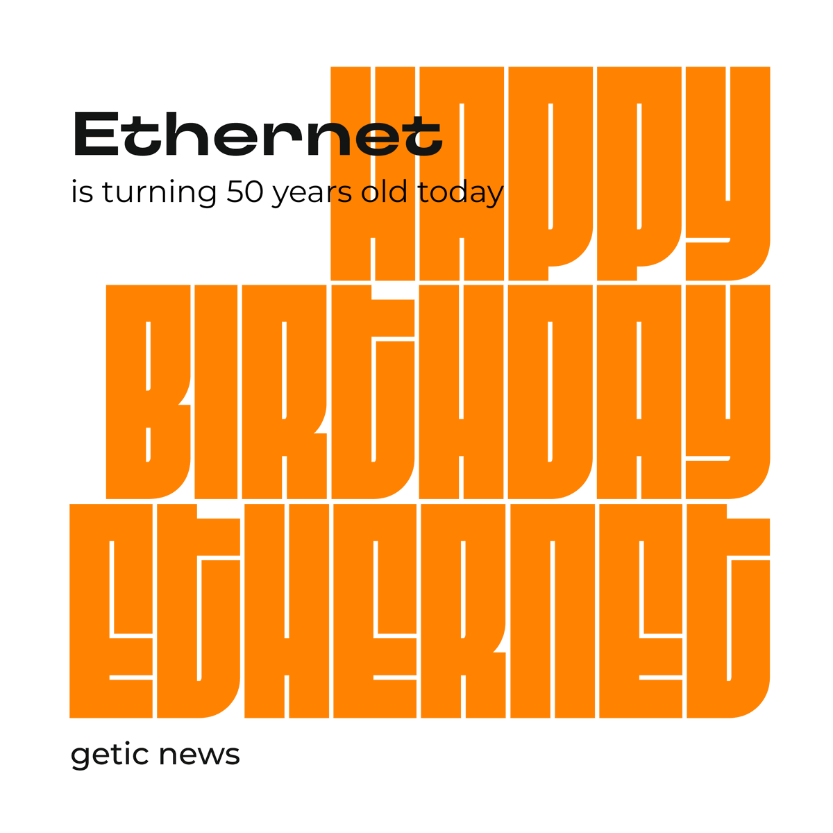 getic_com's tweet photo. Today, on May 22, 2023, exactly 50 years have passed since the invention of Ethernet - the network technology without which it is impossible to imagine the modern IT space. Ethernet, in fact, is one of the most common standards for local area networks. 🥳
#getic #news https://t.co/IcfvNSROoa