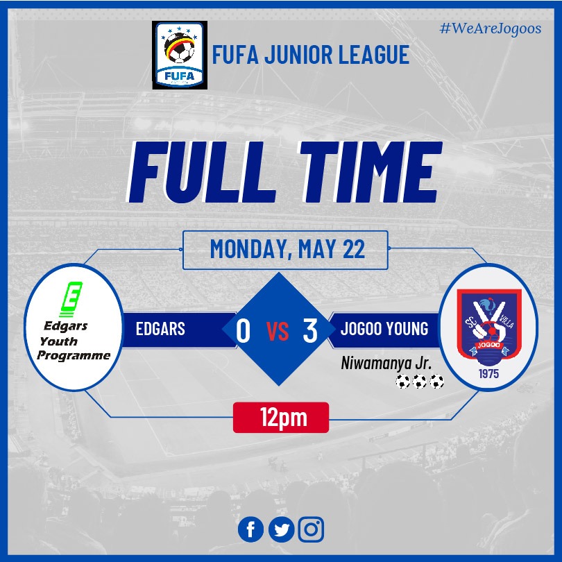 SCVillaJogoo's tweet image. 𝐅𝐔𝐅𝐀 𝐉𝐔𝐍𝐈𝐎𝐑 𝐋𝐄𝐀𝐆𝐔𝐄 | 𝐅𝐔𝐋𝐋 𝐓𝐈𝐌𝐄

Edgars 0️⃣➖3️⃣ SC Villa JT 

Junior Niwamanya ball (×3)⚽⚽⚽
Boy is on fire🔥🔥🔥💪

#SCVUpdates | #SCVillaJT | #JogooYoung