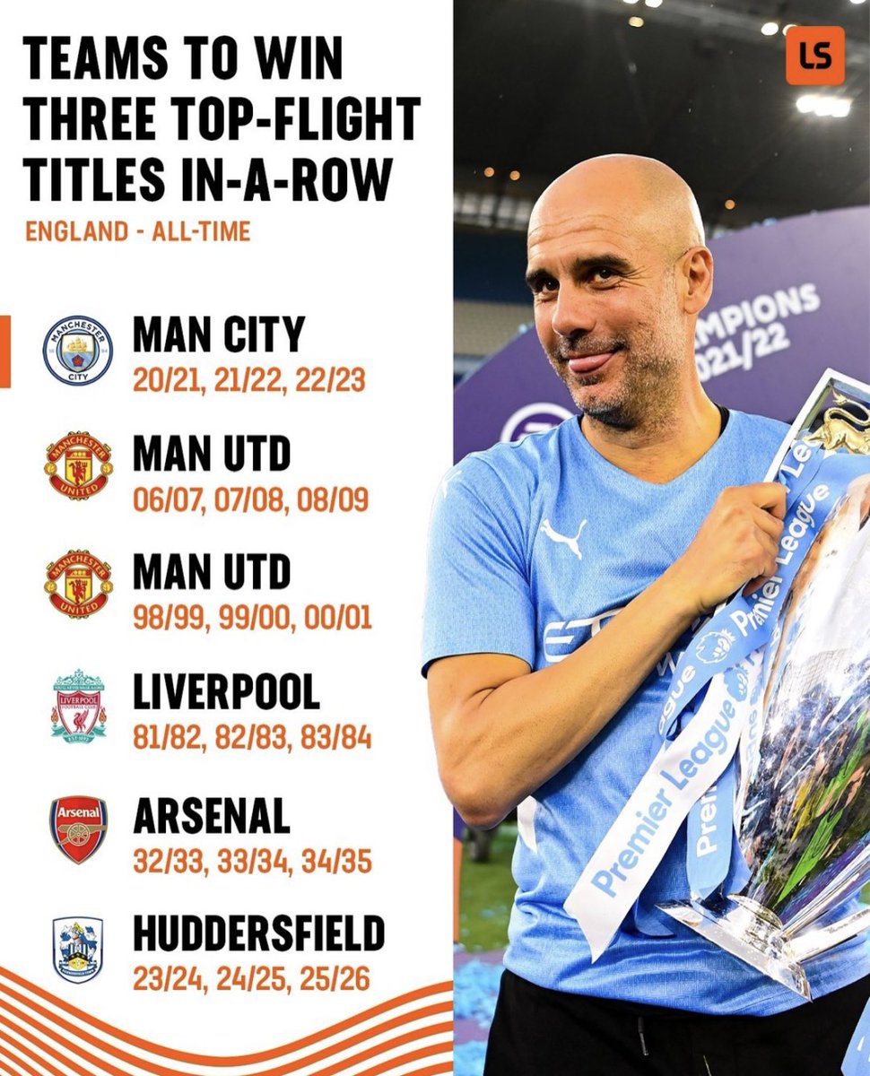 Les clubs qui ont réussi à remporter trois titres de champion d'affilée. 🏆 [<a href="/livescore/">LiveScore</a>]