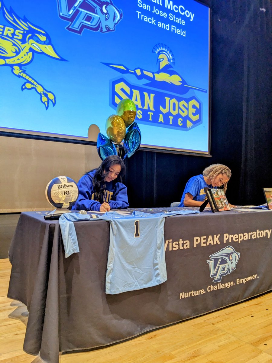 Congratulations <a href="/charlijames11/">charli james</a> and Kendall McCoy on your commitment to play volleyball and track at the next level! So proud! <a href="/aurorasports/">Sentinel Prep Sports</a> <a href="/VPPrepAthletics/">Vista PEAK Athletics</a>