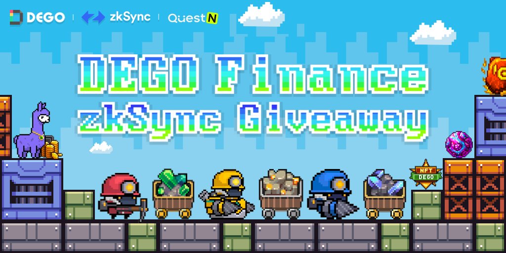 📢 Dego Finance x <a href="/QuestN_com/">QuestN</a> "Pandora's World" on #zkSync Era
 
🏆Limited #DEGO NFTs 
💎Click here to win:👇app.questn.com/quest/77341019…

⏰May 22 - June 2
 
#DEGO #zkSync <a href="/zksync/">ZKsync</a> #Giveaway #NFT