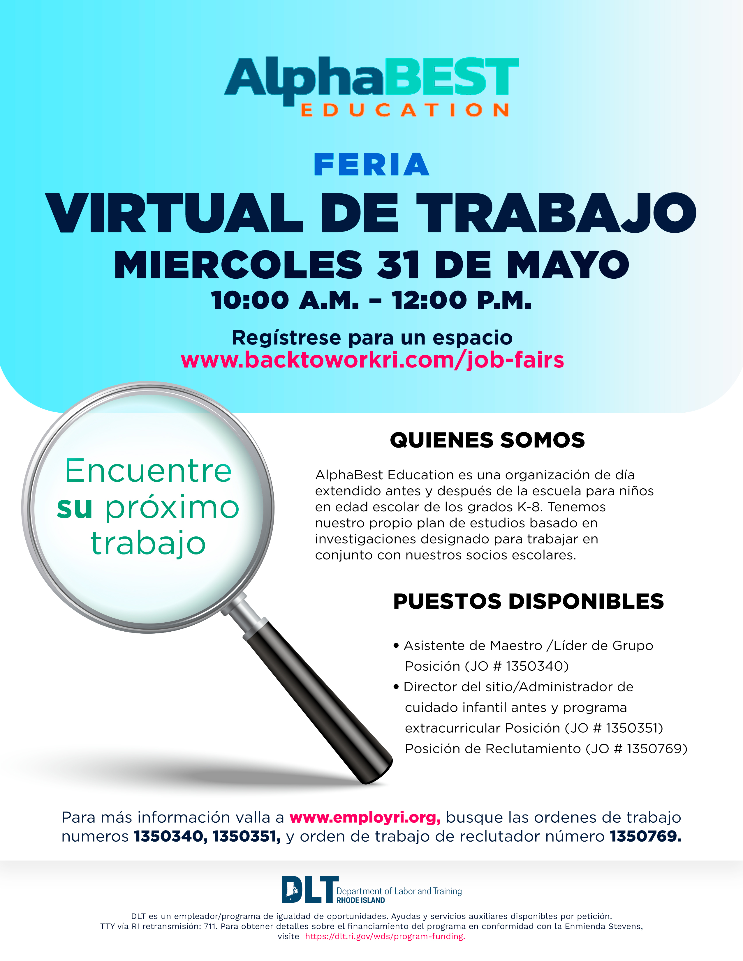 RI Department of Labor & Training (RI_DLT) / Twitter