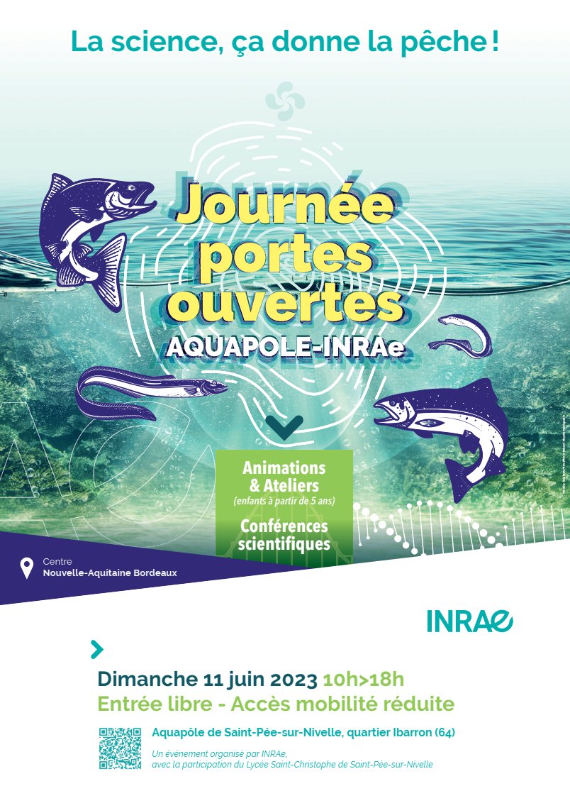L'aquapole INRAE de Saint-Pée sur Nivelle vous ouvre ses portes le dimanche 11 juin ! Venez nombreux découvrir la recherche sur les poissons, leur vie, en élevage ou dans la nature. my.weezevent.com/journee-portes…