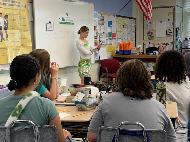 Junior Achievement helping 4th grade understand the characteristics of a good entrepreneur <a href="/Methacton/">Methacton Schools</a>