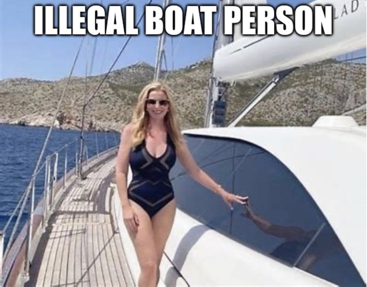 SUELLA BRAVERMAN:

🔴'Are you going to resign home secretary?'

'I'm here to stop the boats' replies Suella.

Baroness Mone is a big boat person.

👉RETWEET to call for an investigation into Michelle Mone's boats.