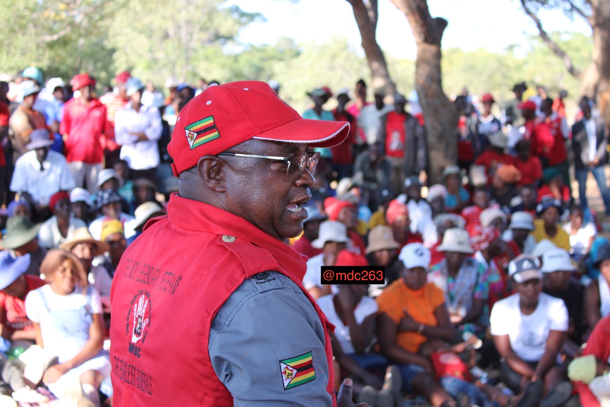 mdc263's tweet photo. #MatNorth 

"Thank you #BubiDistrict for inviting us to meet party #Structures. The people's vote shall be protected by #Structures across the country"- National Chairman General Sox

Lies have short legs, MDC never changed its name or colours  #FreeFairCredibleElections2023 https://t.co/8jHeE1ZJEq