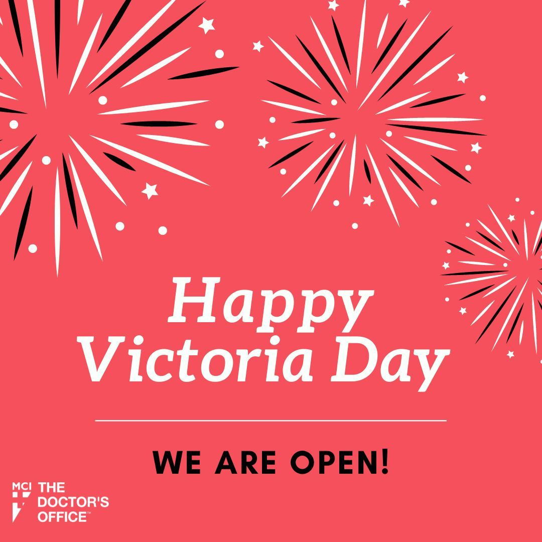 Happy Victoria Day 🎆 🎇 

The #longweekend is here!

Whether you're enjoying the day solo or with family and friends, #TeamMCI is here your health needs.

Take a look at our holiday schedule for our clinic closest to you.
#victoriaday #wereopen #walkinclinic #holidayhours