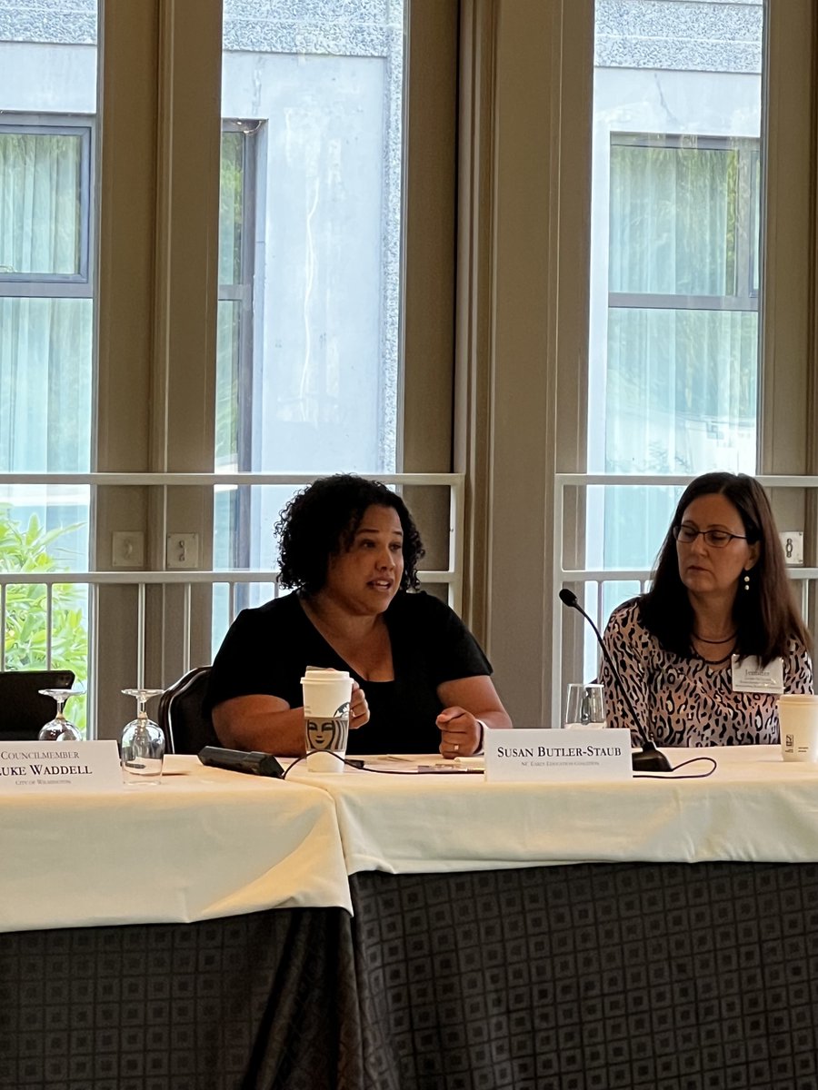 Hunt_Institute's tweet photo. In our 2nd session, Fellows learn about the current workforce landscape & strategies for increasing the pipeline of early childhood providers & educators in NC.
This session was moderated by Ann Hentschel along with resource experts Ashley Allen and Susan Butler-Staub
#HSPF https://t.co/Fdgr8KmITK