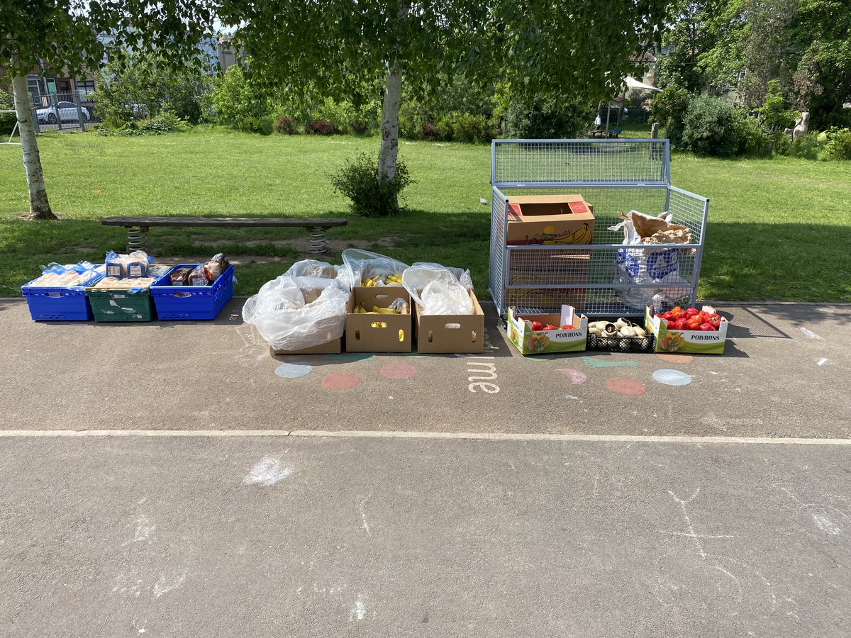 Today we had a huge food donation from an ex-pupil's dad. There was bread, cheese, potatoes, peppers,  and mushrooms. Lovely to see our community helping each other! #believeyoucan #allchildrenallbackgroundsallsucceeding #collaboration #responsibility #respect #bekind