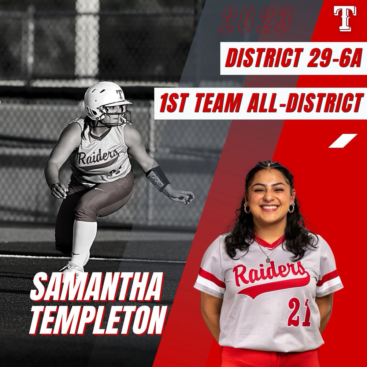 Congratulations to our Senior Centerfielder Sam Templeton for making 1st Team All-District! #DEFEND471