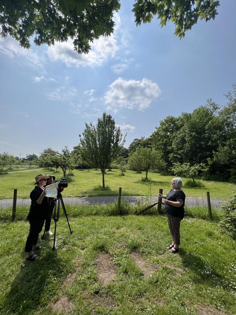 The sun was shining on us today @NTCroome as we were filming a Deafblind Awareness Training Video for the National Trust. We have been working together to make National Trust sites more accessible to people with complex disabilities.  #DeafblindAwareness #Heritage