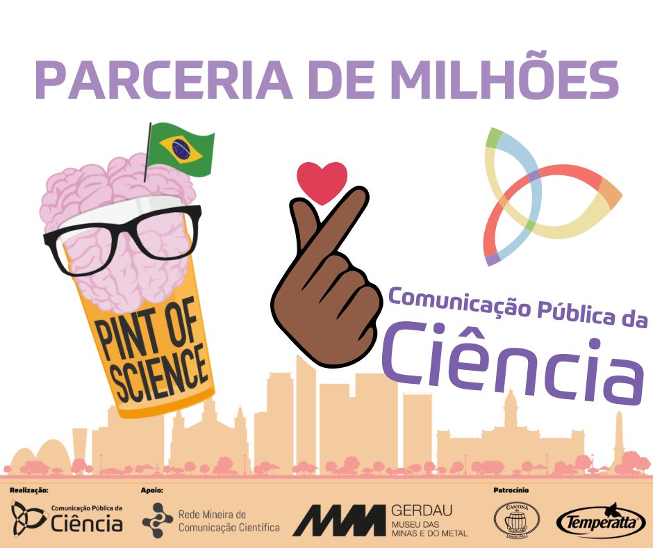 🤝🏽 O festival conversa com os princípios do curso porque entendemos a divulgação científica não de cima para baixo, mas um contato direto, uma conversa e uma troca sobre ciência com as pessoas.” Yurij Castelfranchi, Coordenador do AMEREK
#pint23 #pintBR23 #belohorizonte