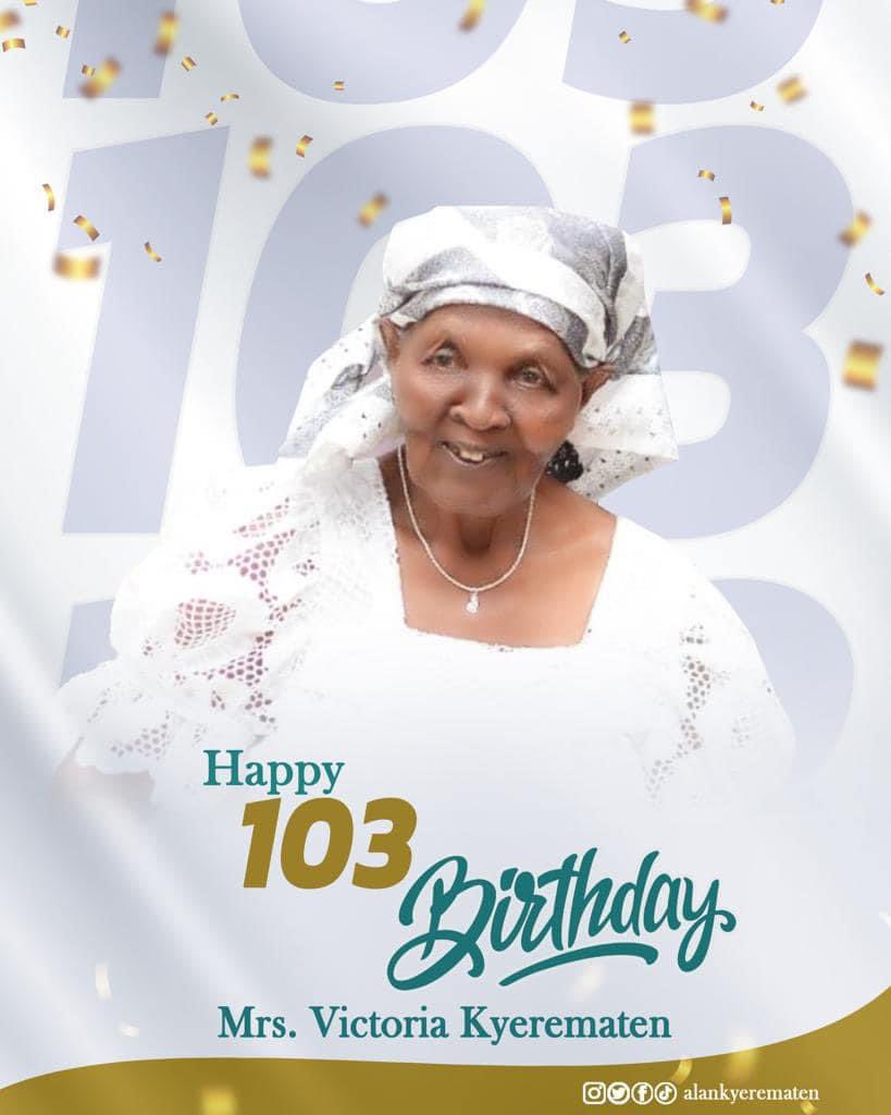 Celebrating such a milestone is truly remarkable. We thank God for her life.

Happy 103rd Birthday to my mother.