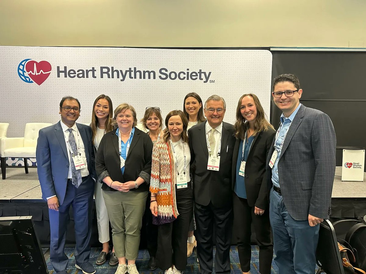 🎉 Celebrating our team from the MHIF Joseph F. Novogratz Family Heart Rhythm Center at the Heart Rhythm Society annual meeting this past weekend. This team of researchers is committed to improving care for heart rhythm patients as they attend key conferences to share and learn!