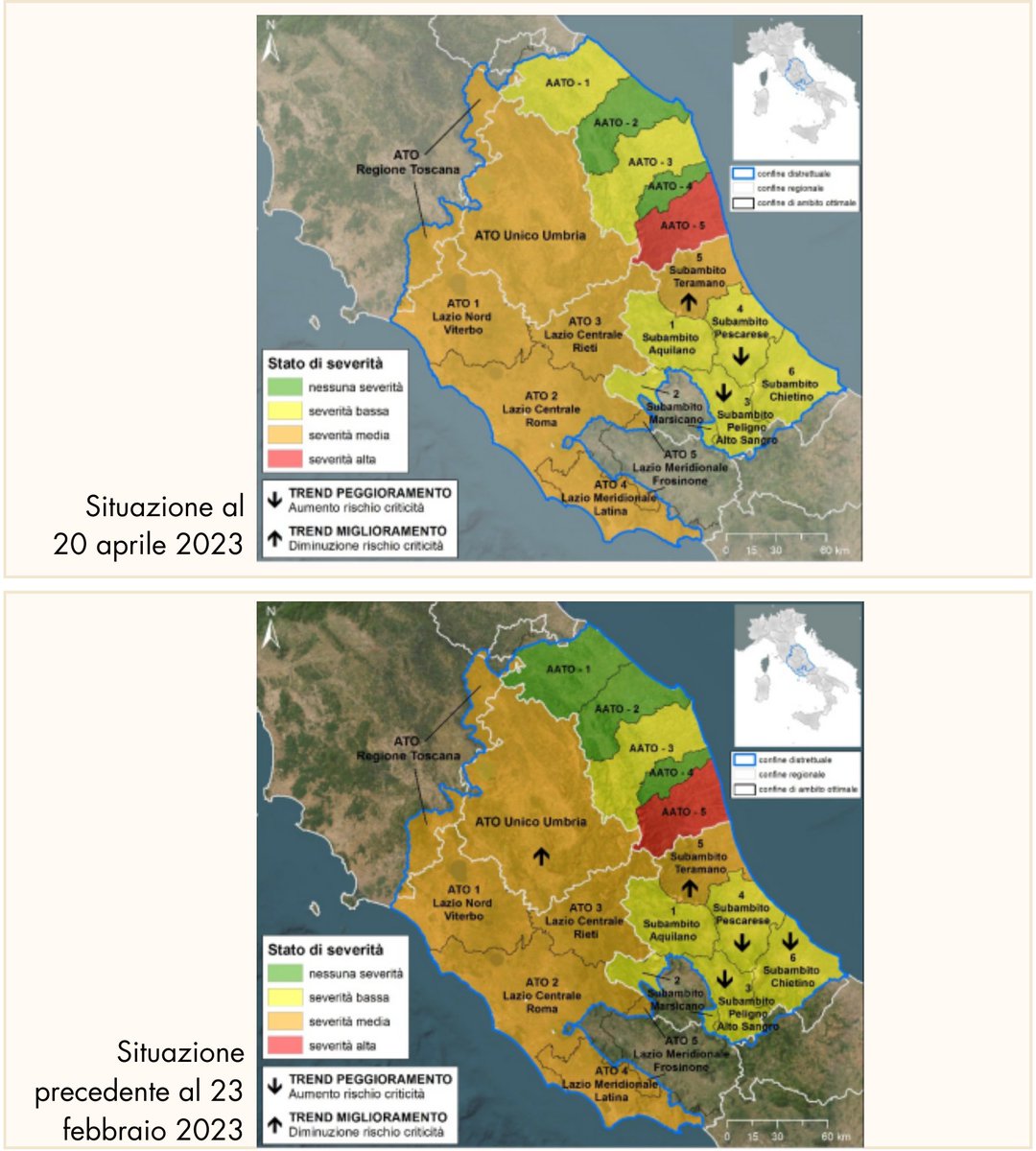 autoritadac's tweet photo. Online il nuovo numero del Bollettino Informativo dell'#Osservatorio #ABDAC
Questo mese:
- Severità idrica distrettuale ad Aprile 2023
- DL 39/2023, Decreto #siccità
- Misure di mitigazione proposte, dettaglio
#Abruzzo #Lazio #Marche #Umbria
Scarica⤵️
https://t.co/Hkf74tTkPB https://t.co/agCwM0aVQy