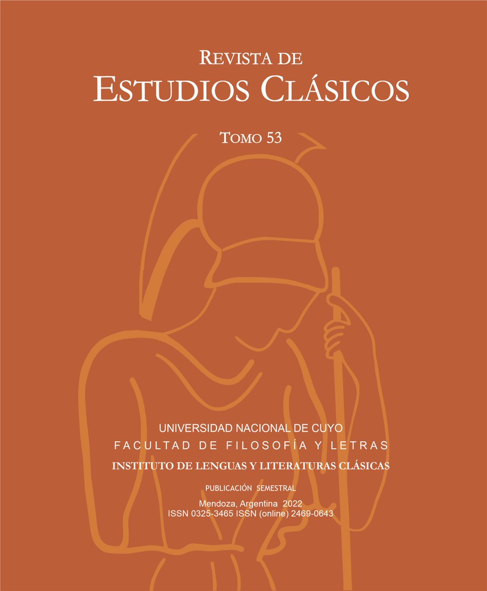 YaleClassicsLib's tweet photo. New volume of Revista de Estudios Clásicos Vol. 53 (2022) https://t.co/ORqKygESD1 #OpenAccess @UNCUYO https://t.co/Guast5KmVa