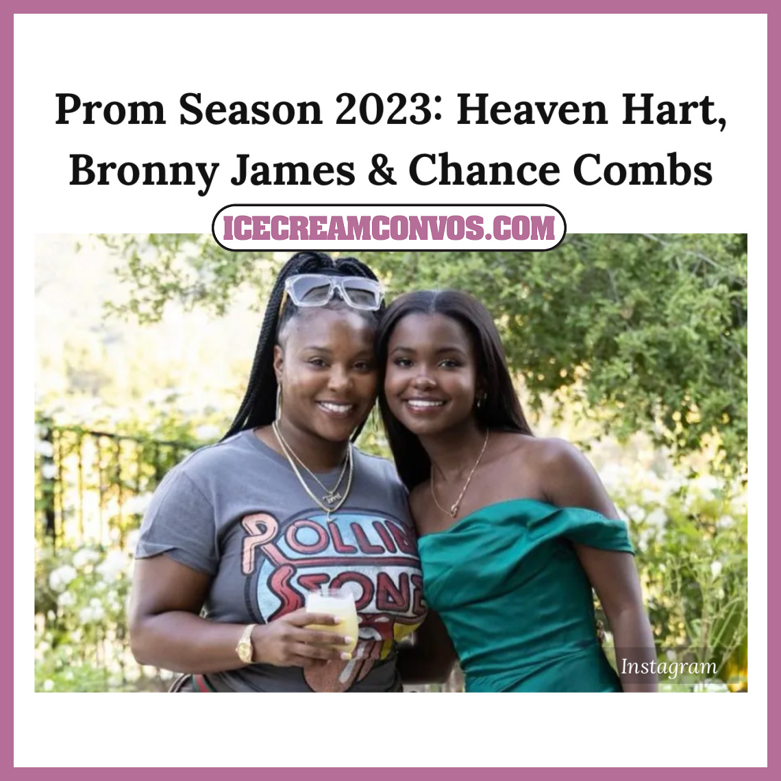 MsXaviB's tweet photo. It’s Prom Season! Celebrity parents like Savannah James, Kevin Hart, and Sarah Chapman took to their socials to show off their babies! 🤩🖤🍦
See the pics 👉🏾 https://t.co/hp71C4cgPc
#HeavenHart #BronnyJames #ChanceCombs #PromSeason #Prom2023 #ICCLuhDaKids #IceCreamConvos https://t.co/RvsIC348iV
