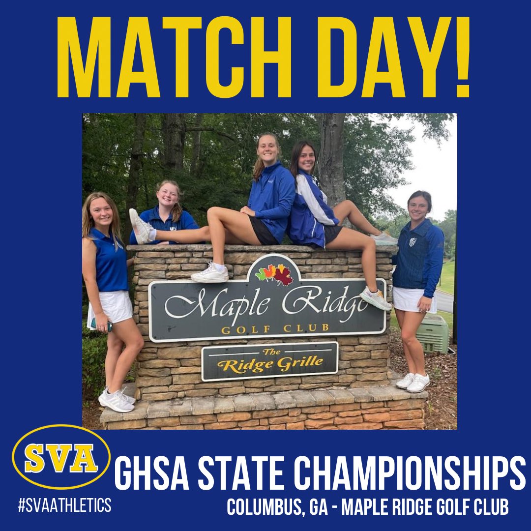 It’s MATCH DAY for SVA Golf! The ladies are in Columbus, GA for the GHSA State Championships. Good luck girls in your two day event! 

Go Saints!! 

#svaathletics #golf #GoSaints #svahey #womenwholead #blueandgold #savannahgeorgia #SVA #stvincentsacademy 

Photo Credit: Coach K!