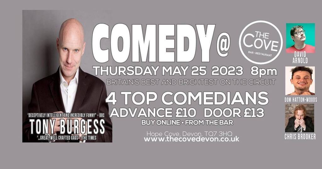 HANDFUL of tickets left for Thursday’s Comedy Night. Buy advance at £10 either online or from the bar. Any left and it’s £13 on the door….. #wearethecove