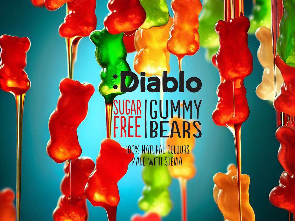#DIABLOSUGARFREE GUMMY BEARS with #STEVIA

Stevia! This plant-based sweetener is an excellent sugar substitute that won’t spike your blood sugar levels. Stevia packs in all the sweetness without any of the calories or guilt 🌿🍭 #stevia #healthysweetener #sugaralternative