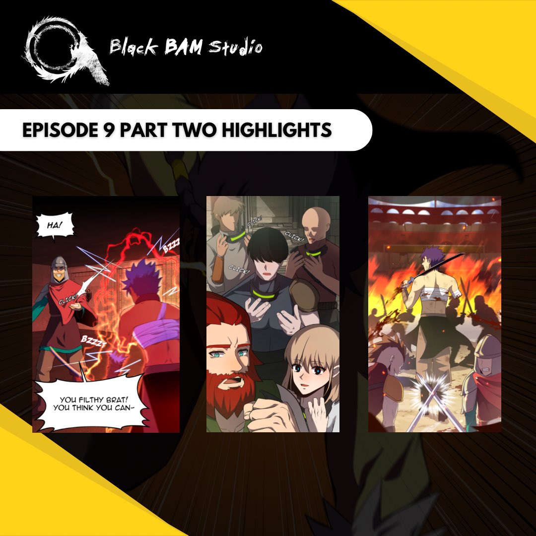 Episode 9 Part 2 will take you on an unforgettable journey that will leave you on the edge of your seat! 😱

Stay tuned for more updates and surprises in store. Thank you for your continued support and enthusiasm!
#BlackBAMStudio #UHB #Episode9Part2 #ThrillingJourney #manhwa