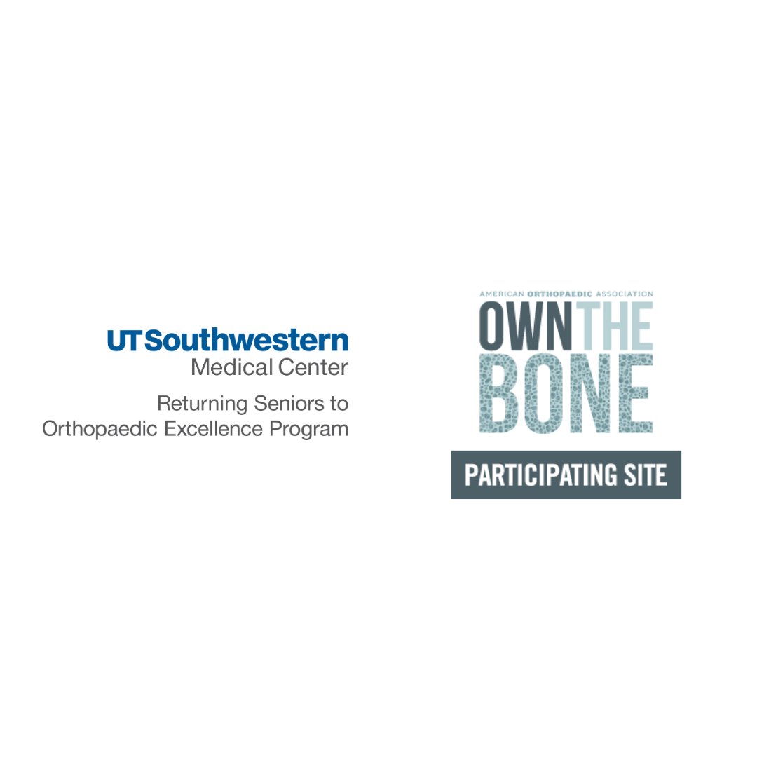 utswortho's tweet photo. The #UTSW RESTORE Program with #UTSWOrtho is a proud participant of the #OwntheBone quality improvement program. This program has a commitment to #fragilityfracture prevention and #bonehealth.
@UTSWNews #NationalOsteoporosisMonth #orthopaedics @owntheboneAOA https://t.co/GqWL5Tbbvw