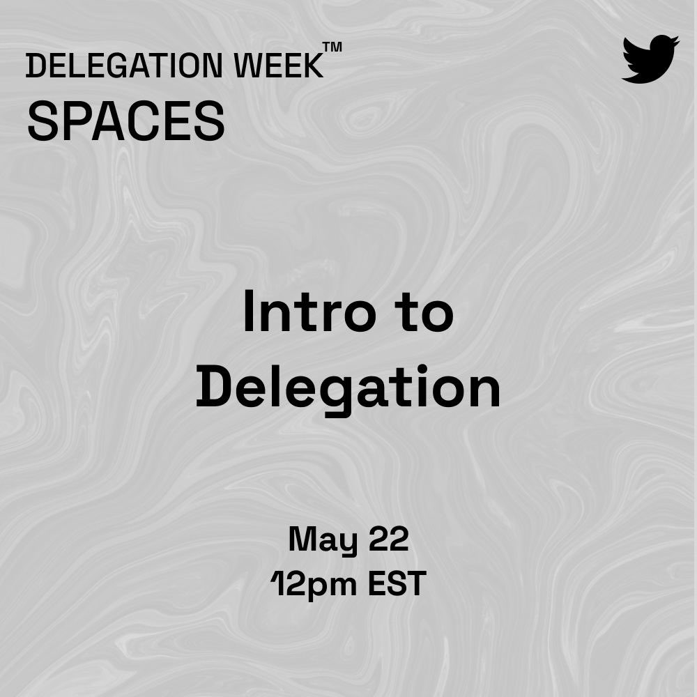 tallyxyz's tweet photo. Delegation Week™️ kicks off in 30 minutes right HERE with Intro to Delegation featuring the folks at @gitcoin 

see you there!

https://t.co/3k0ZAHb9DV https://t.co/TkmDqYMKXK