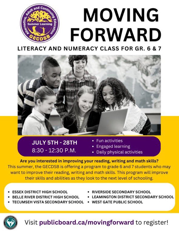 Attention all Grade 6 &amp; 7s! #SummerLearning opportunity to learn and grow with <a href="/gecdsbpro/">GECDSB PR</a>