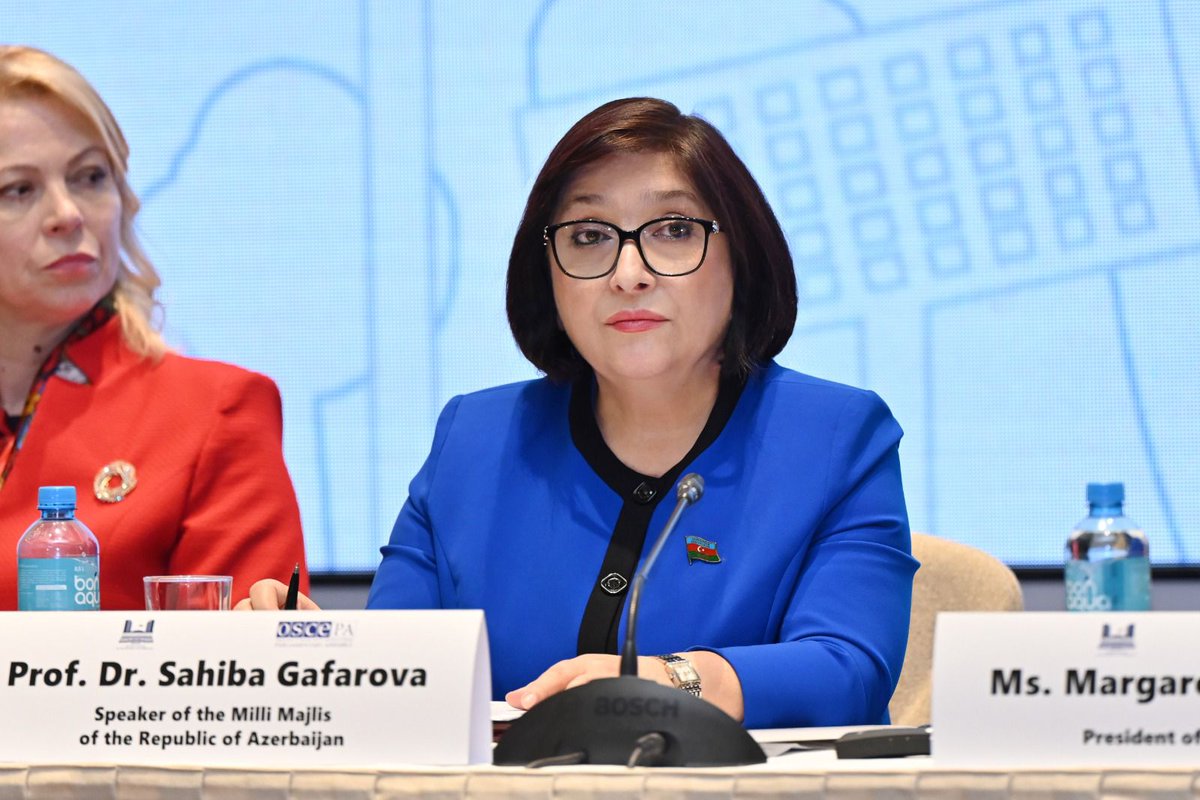 Bu gün Milli Məclisin və ATƏT Parlament Assambleyasının birgə təşkilatçılığı ilə “Yaşıl iqtisadiyyat, nəqliyyat əlaqələndirilməsi və dayanıqlı inkişaf vasitəsilə təhlükəsizlik və sabitliyin təşviqində milli parlamentlərin rolu” mövzusunda konfransda çıxış etdik