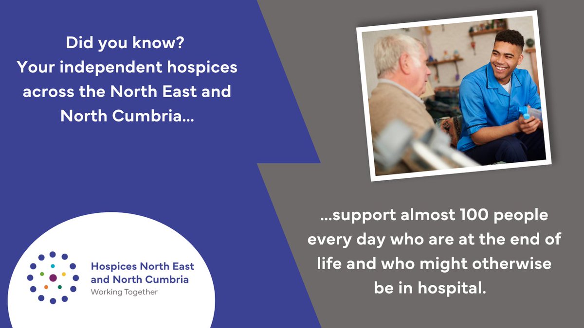 Our Hospice's have come together to raise awareness of the real impact we make to those who receive hospice care across the North East and North Cumbria. Have you had contact with one of the tagged hospices? Tell us below👇

❤️🧡💛💚💙💜🤎🩵🩷

#HospicesNENC #HNENC